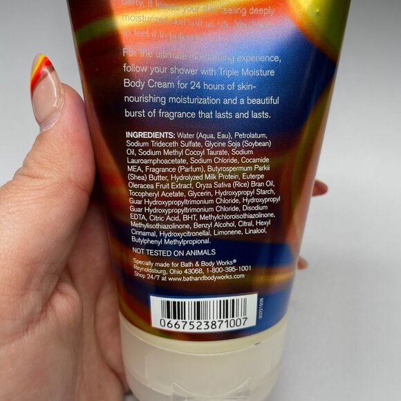 Bath & Body Works Orange Sapphire Shower Cream 8 oz Signature Discontinued - Picture 6 of 6